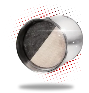 DPF with dot pattern background